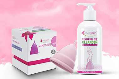 everteen menstrual cups are made from medical grade silicone and are reusable up to 10 years