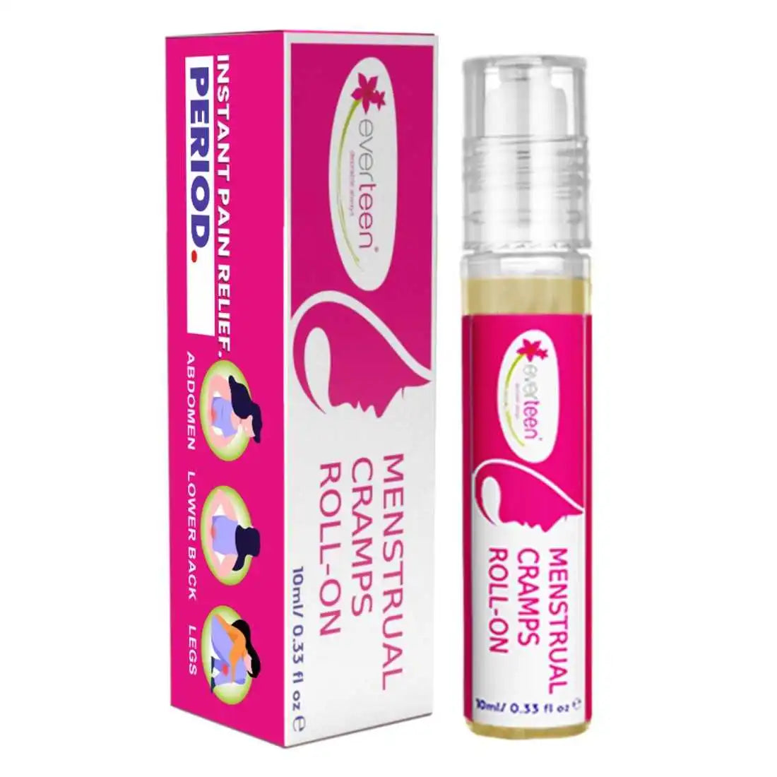 everteen Menstrual Cramps Roll-On for Period Pain Relief in Women - 10ml - everteen
