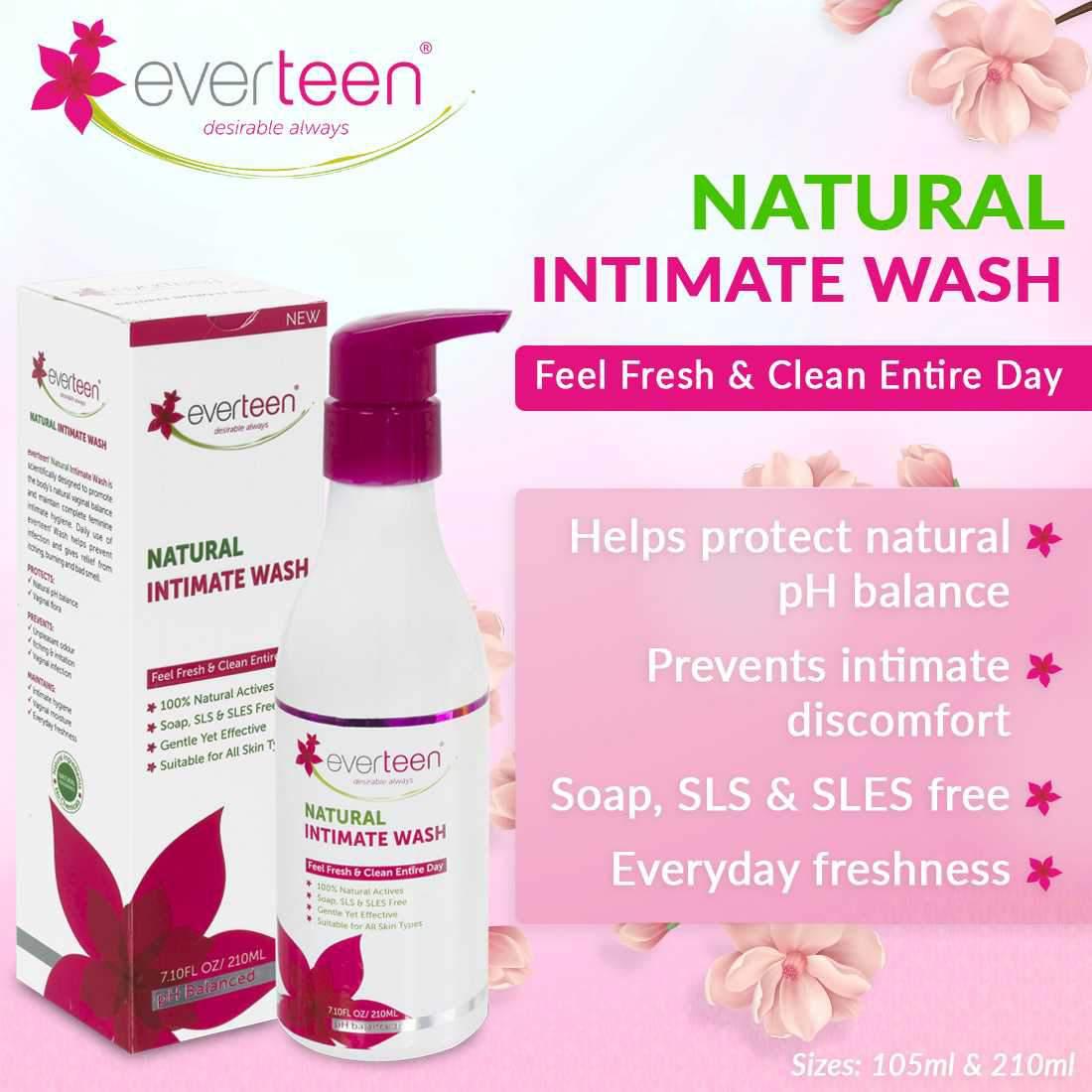 everteen Natural Intimate Wash for Feminine Hygiene in Women - everteen