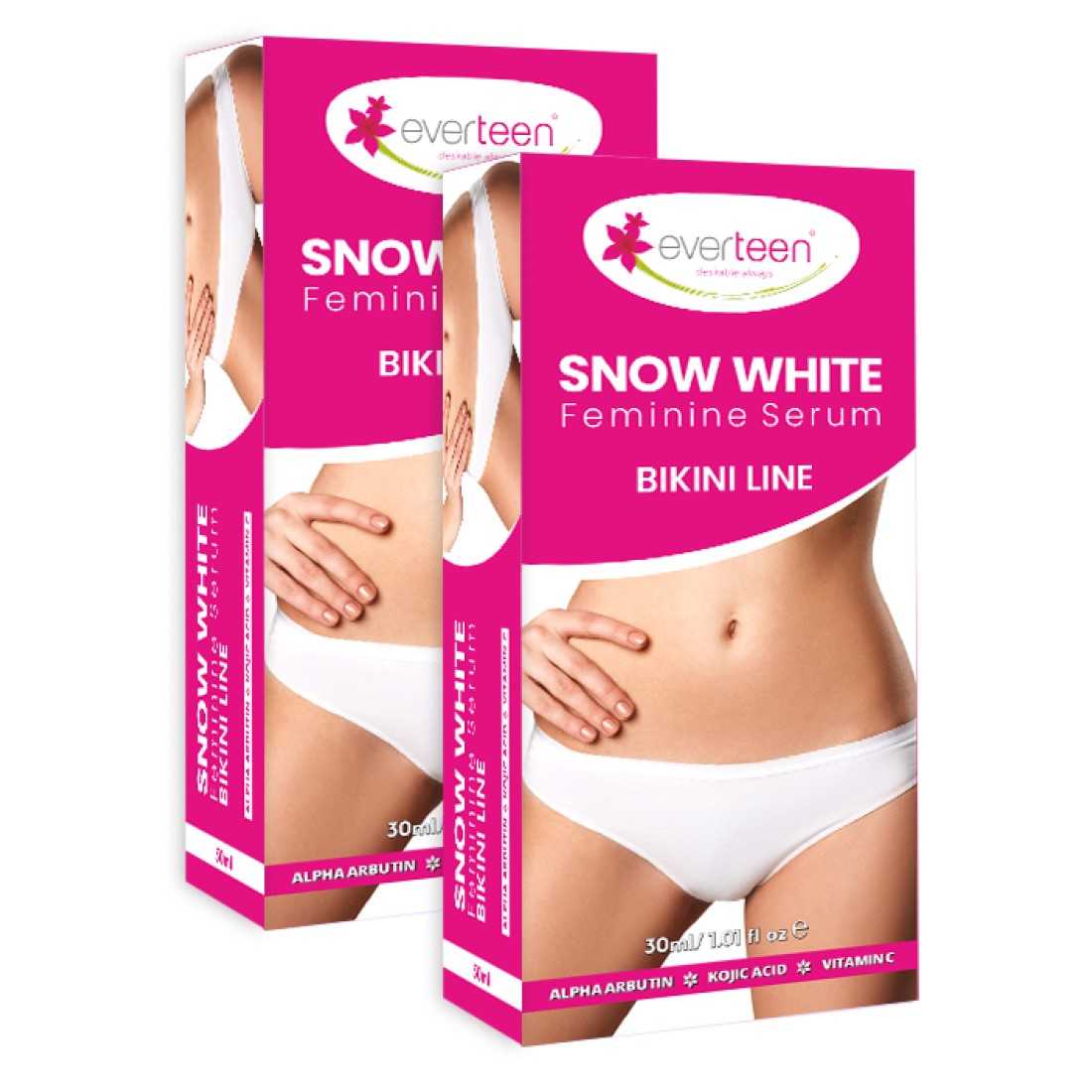 everteen Snow White Feminine Serum Bikini Line for Women - 30ml - everteen