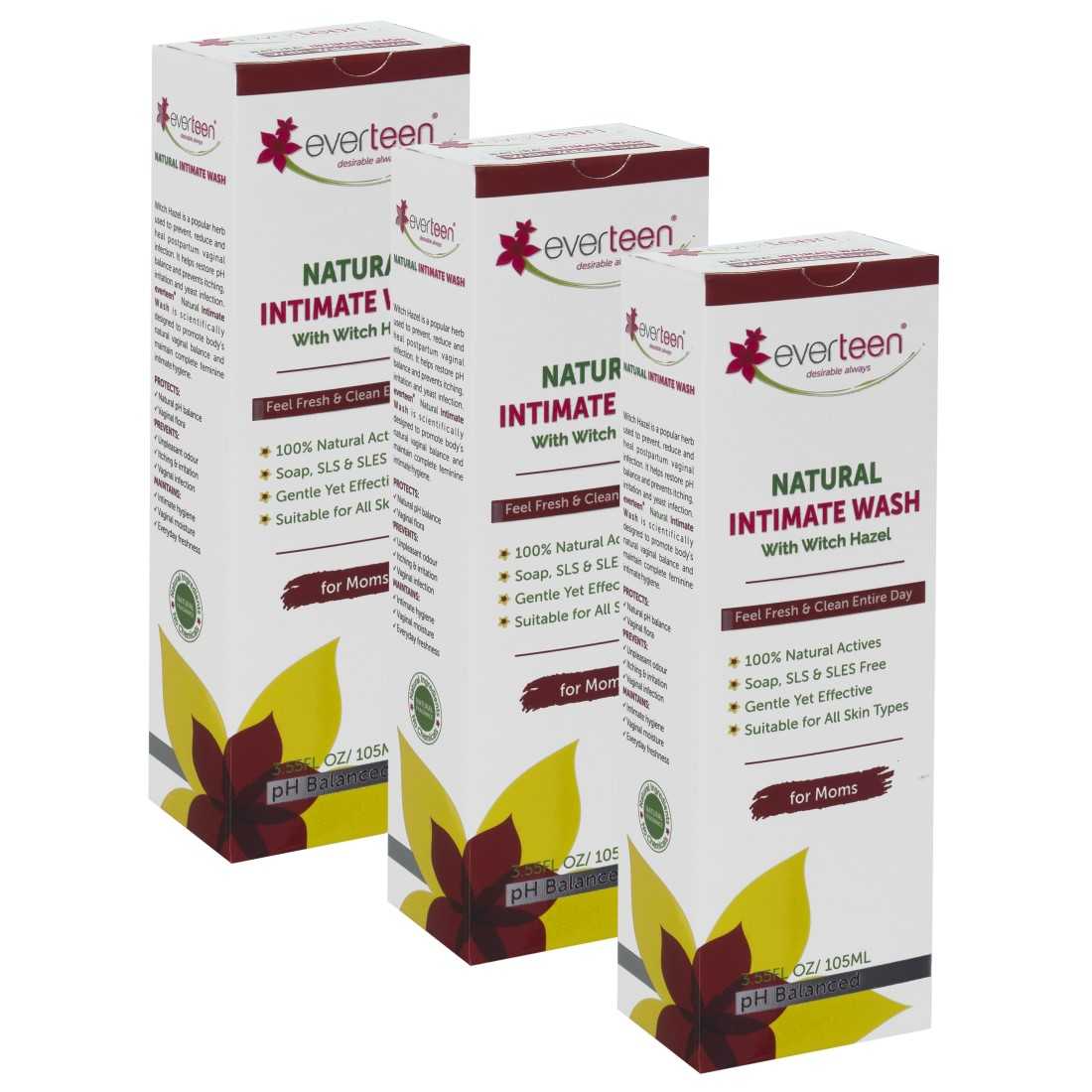 everteen Witch Hazel Natural Intimate Wash for Feminine Hygiene in Moms - everteen