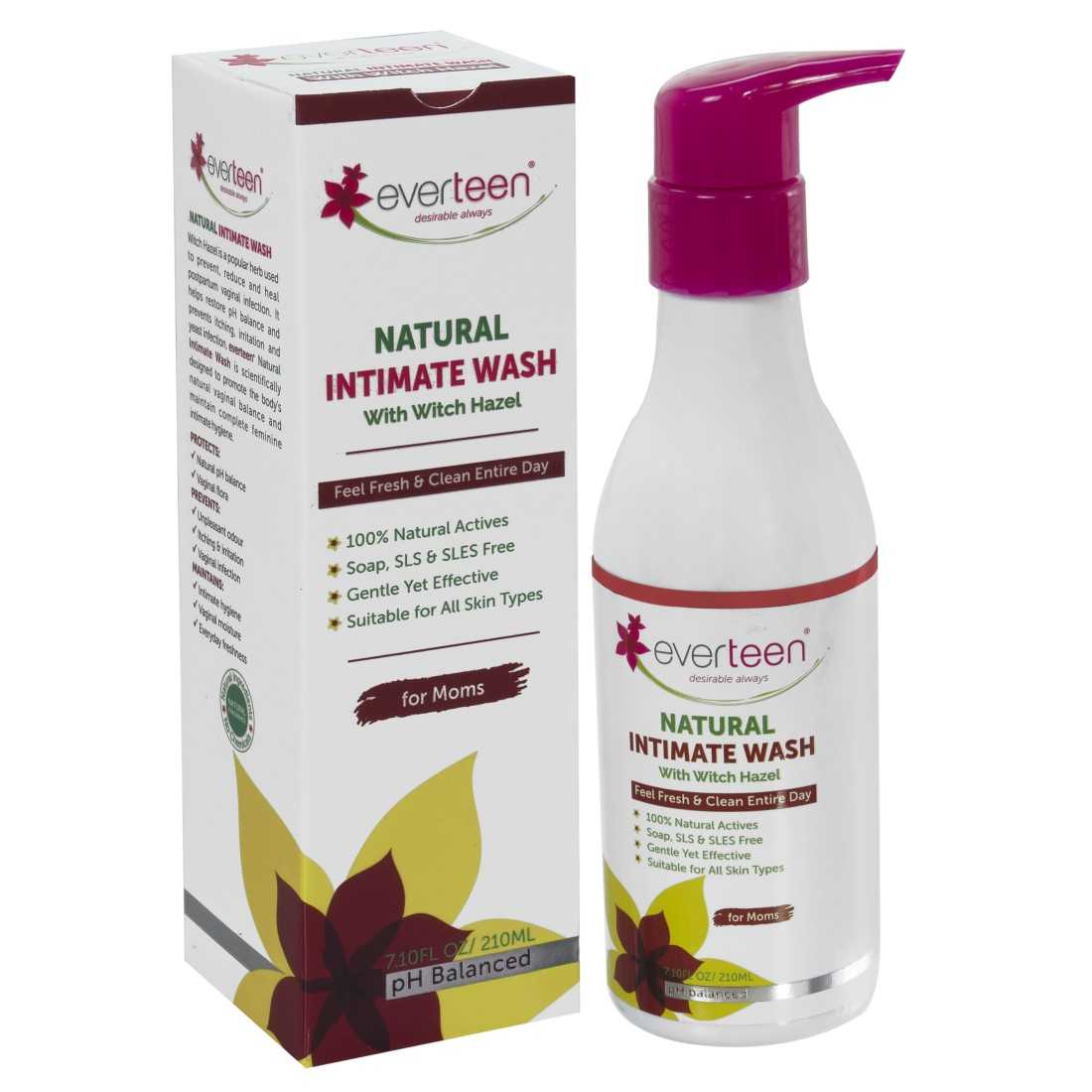 everteen Witch Hazel Natural Intimate Wash for Feminine Hygiene in Moms - everteen