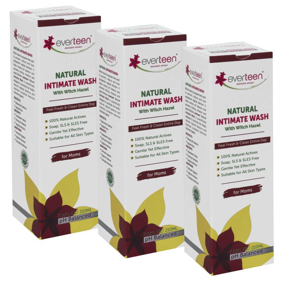 everteen Witch Hazel Natural Intimate Wash for Feminine Hygiene in Moms - everteen