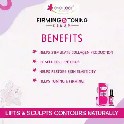 everteen Firming and Toning Serum for Women - 30ml - everteen