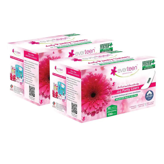 everteen Daily Panty Liners for Vaginal Discharge and Urinary Incontinence in Women - everteen
