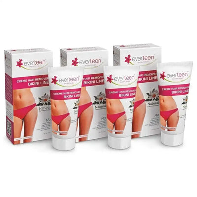 everteen Natural Bikini Line Hair Remover Cream 50g for Women - everteen