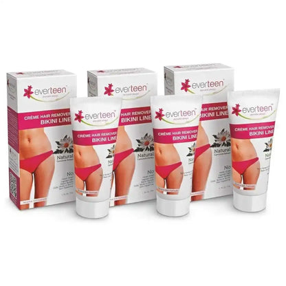 everteen Natural Bikini Line Hair Remover Cream 50g for Women - everteen