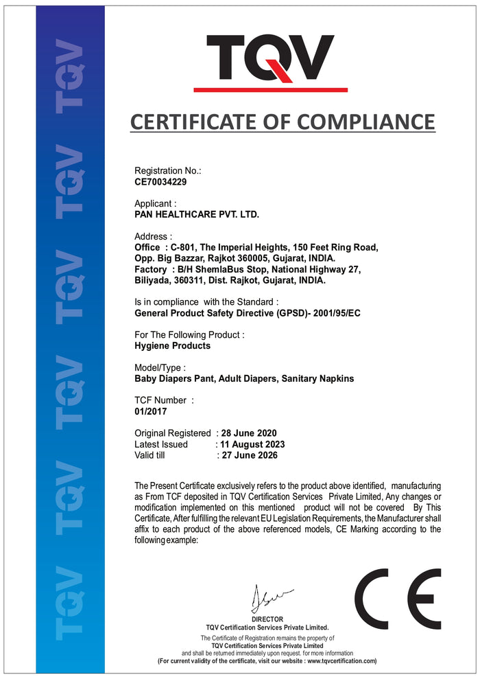 Certificate of Compliance (GPSD)