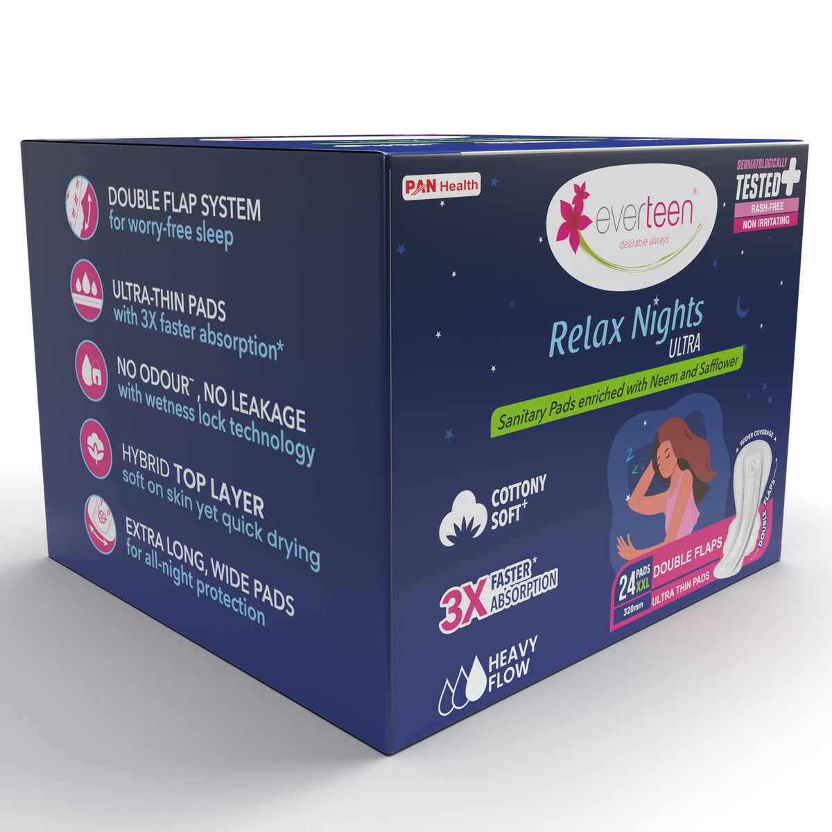 XXL Relax Nights Ultra Sanitary Pads with Neem and Safflower - ( 320mm)
