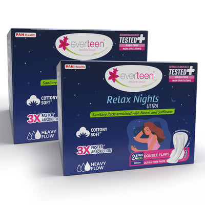 XXL Relax Nights Ultra Sanitary Pads with Neem and Safflower - ( 320mm)
