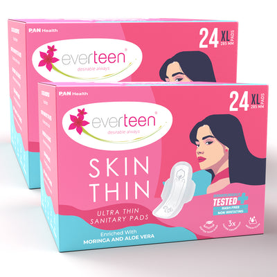 SKIN THIN Ultra XL Sanitary Pads with Moringa & Aloe Vera (285mm)