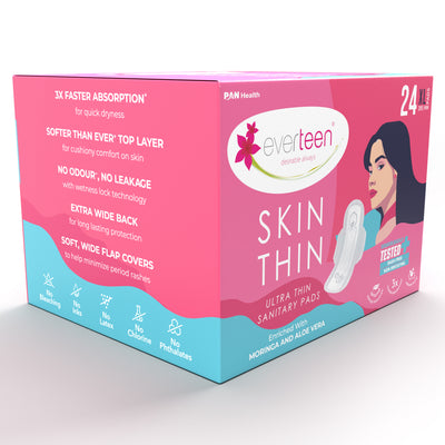 SKIN THIN Ultra XL Sanitary Pads with Moringa & Aloe Vera (285mm)