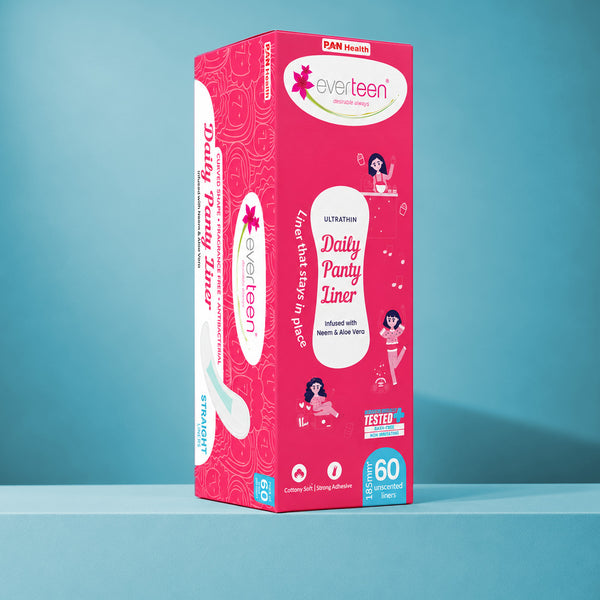 Straight Panty Liners with Neem and Aloe - 60 Liners