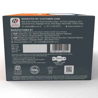 XXXL Relax Nights Ultra Sanitary Pads with Neem and Safflower - (410mm)