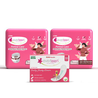 everteen Period Panties (M–L) + Panty Liner — Buy 2 Get 1 Panty Liner Free