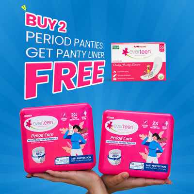 everteen Period Panties (XL) + Panty Liner — Buy 2 Get 1 Panty Liner Free