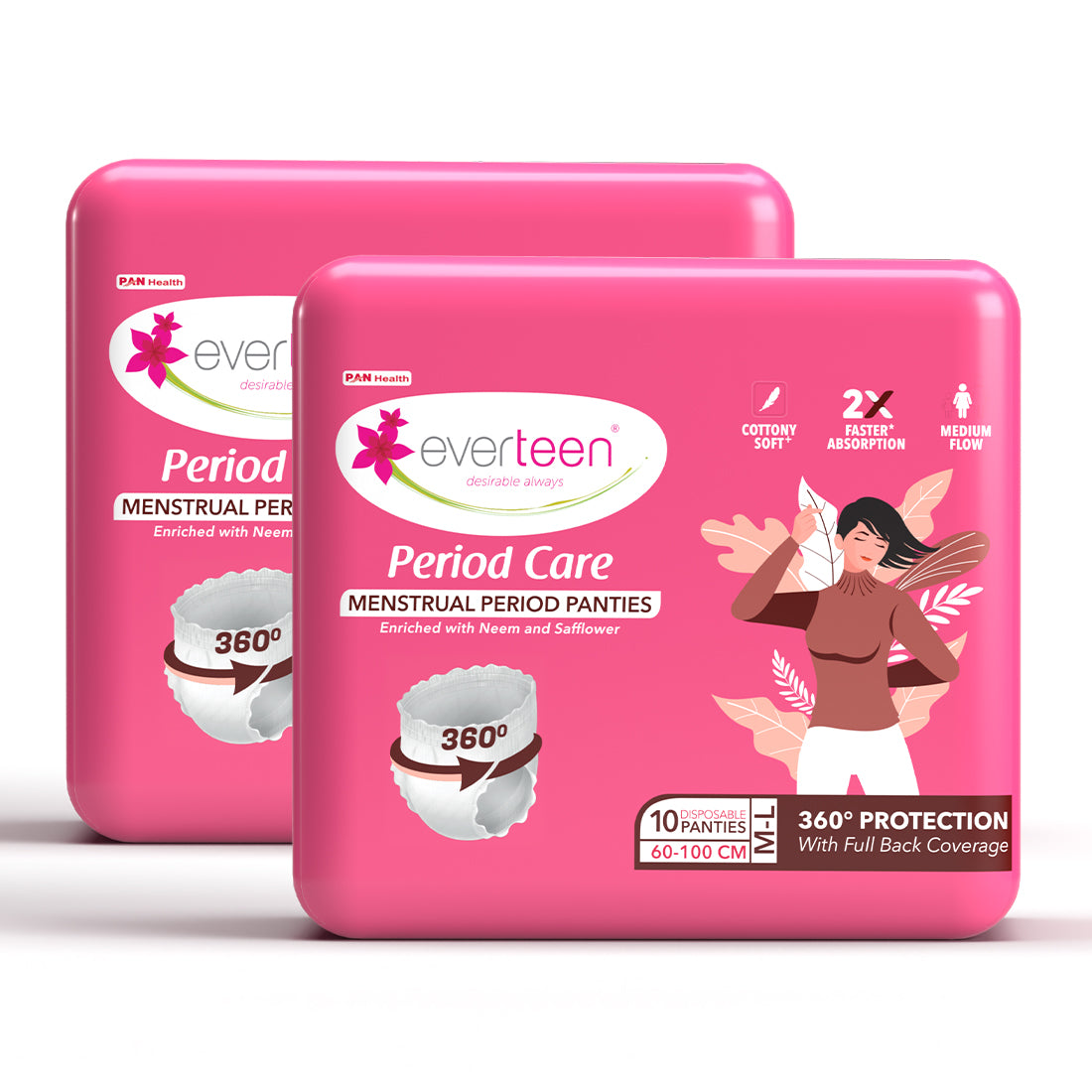 B1G1 Offer: Buy 1 Pack everteen Disposable Period Panties, Get 1 Pack Free