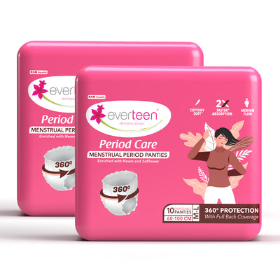 B1G1 Offer: Buy 1 Pack everteen Disposable Period Panties, Get 1 Pack Free