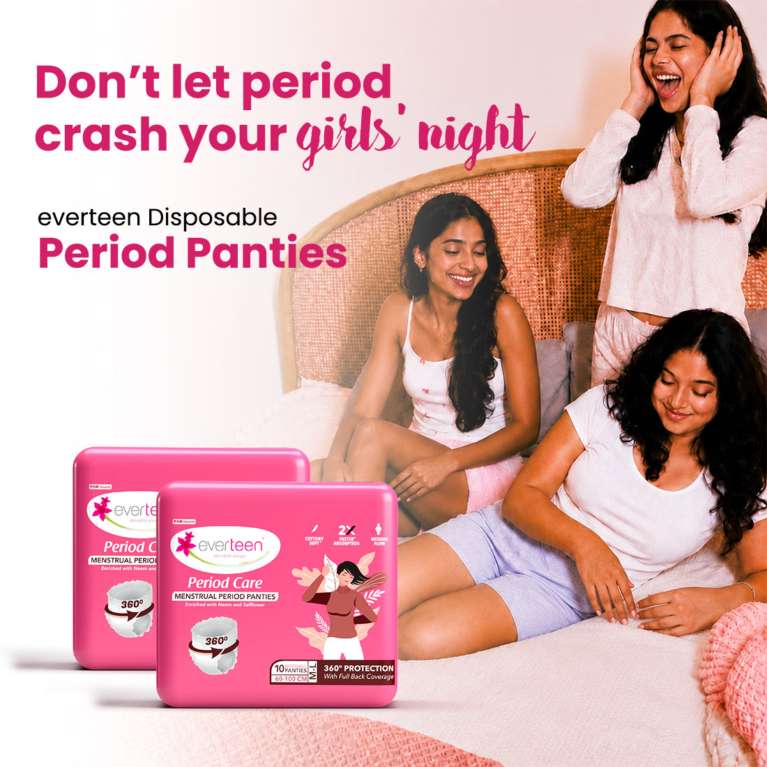 everteen Disposable Period Panties (M–L) — Buy 1 Get 1 Free
