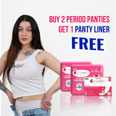 everteen Period Panties (XL) + Panty Liner — Buy 2 Get 1 Panty Liner Free