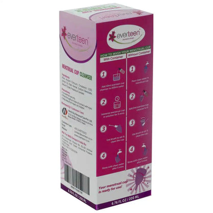 everteen Combo - Menstrual Cup and Menstrual Cup Cleanser for Periods in Women - everteen