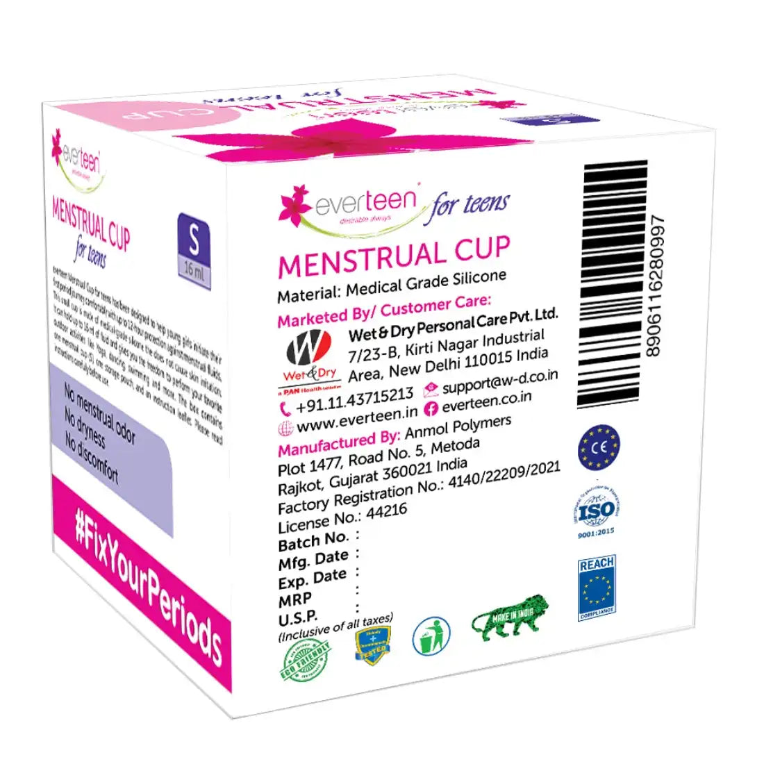 everteen Combo - Menstrual Cup and Menstrual Cup Cleanser for Periods in Women - everteen