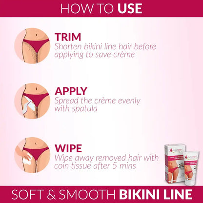 everteen Natural Bikini Line Hair Remover Cream for Women - everteen