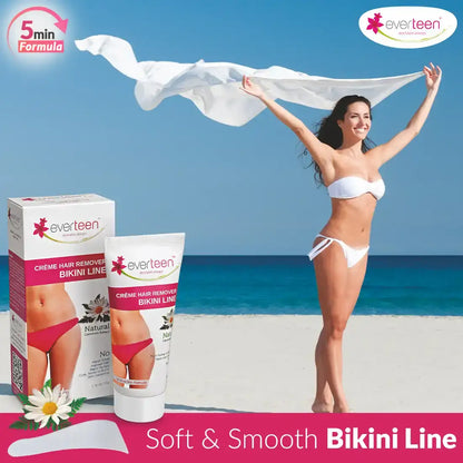 everteen Natural Bikini Line Hair Remover Cream for Women - everteen