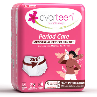 everteen Disposable Period Panties, Enriched with Neem and Safflower