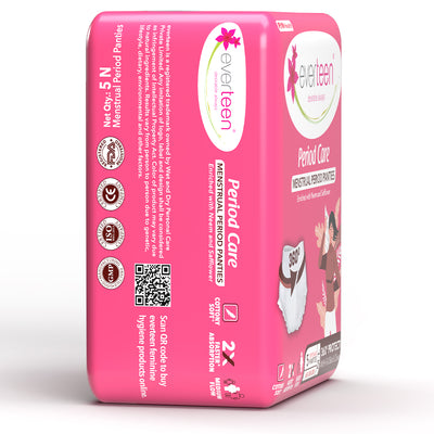 everteen Disposable Period Panties, Enriched with Neem and Safflower
