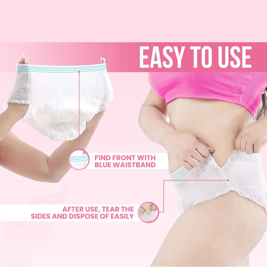 everteen Period Care Period Panties With 360° Protection, Cottony Soft, Enriched with Neem and Safflower - 10N - everteen