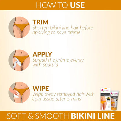 everteen RADIANCE Bikini Line Hair Removal Cream 50g for Women - everteen