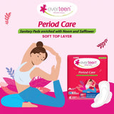 everteen Period Care XL Soft 40 Sanitary Pads Enriched with Neem and Safflower For Medium Flow - everteen