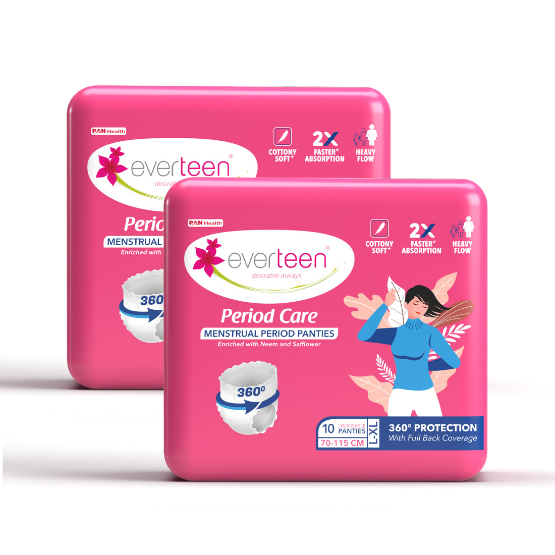 B1G1 Offer: Buy 1 Pack everteen Disposable Period Panties, Get 1 Pack Free