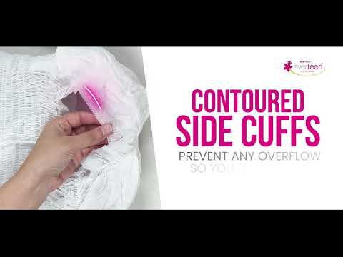 everteen Disposable Period Panties, Enriched with Neem and Safflower - 10N