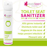 everteen Instant Toilet Seat Sanitizer Spray for Women - everteen