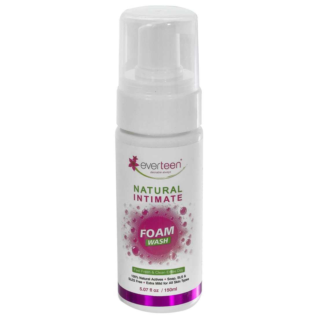 everteen Natural Intimate Foam Wash for Women - everteen