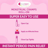 everteen Menstrual Cramps Roll-On for Period Pain Relief in Women - 10ml - everteen