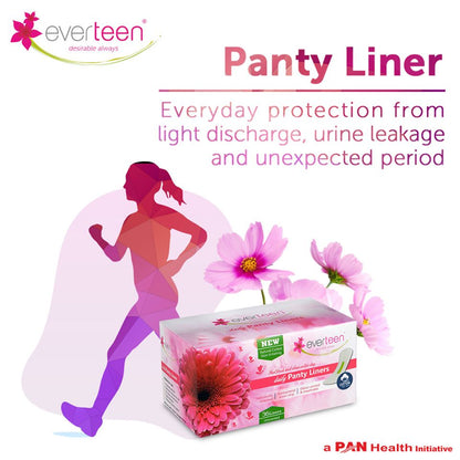 everteen Natural Cotton Daily Panty Liners for Women - everteen