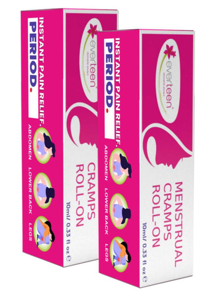 everteen Menstrual Cramps Roll-On for Period Pain Relief in Women - 10ml - everteen