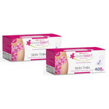 everteen SKIN THIN Premium XL Sanitary Pads Mega Pack for Periods in Women - 40 Pads (280mm) - everteen